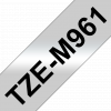 סרט סימון ברוחב 36 מ"מ Brother TZE-M961 - שחור על רקע כסף מט