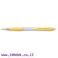 עיפרון מכני Pilot H-185 סופר גריפ, גוף צהוב - 0.5 מ"מ