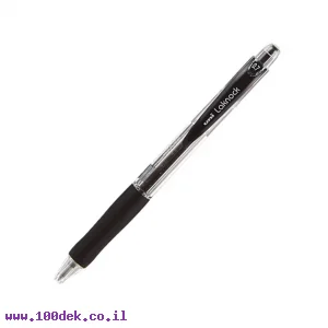 עט כדורי עם לחצן UNI-BALL LAKNOCK SN-100 - שחור 0.7 מ"מ