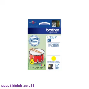 דיו למדפסת Brother LC-22UY צהוב - מקורי