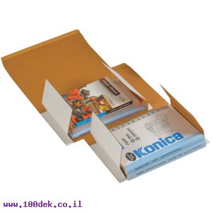 קופסה מקרטון למשלוח ספר - 180x250 מ"מ