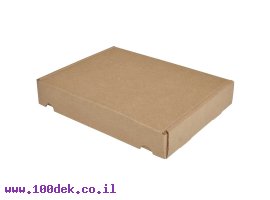 תמונה של מוצר קופסה מקרטון חום - 305x240x50 מ"מ