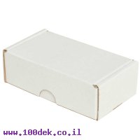 קופסה מקרטון לבן - 120x70x40 מ"מ