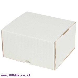 קופסה מקרטון לבן - 120x110x65 מ"מ