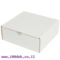 קופסה מקרטון לבן - 165x160x65 מ"מ