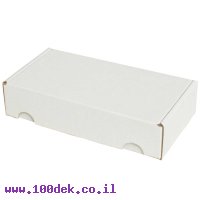 קופסה מקרטון לבן - 200x105x45 מ"מ