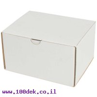 קופסה מקרטון לבן - 145x174x103 מ"מ