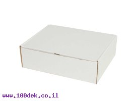 תמונה של מוצר קופסה מקרטון לבן - 230x185x75 מ"מ