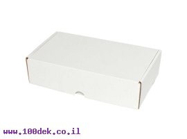 תמונה של מוצר קופסה מקרטון לבן - 262x152x65 מ"מ