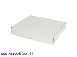 תמונה של מוצר קופסה מקרטון לבן - 310x270x50 מ"מ