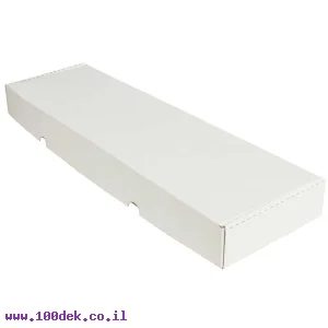 קופסה מקרטון לבן - 570x165x55 מ"מ