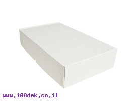 תמונה של מוצר קופסה מקרטון לבן - 520x310x105 מ"מ