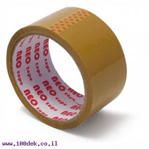סרט אריזה 2" (48 מ"מ), PVC חום - 60 מטר