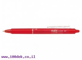 תמונה של מוצר עט מחיק עם לחצן פיילוט Pilot FRIXION CLICKER - אדום 0.7 מ"מ