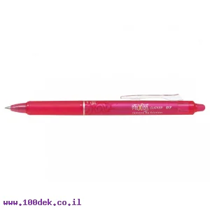 עט מחיק עם לחצן פיילוט Pilot FRIXION CLICKER - ורוד 0.7 מ"מ
