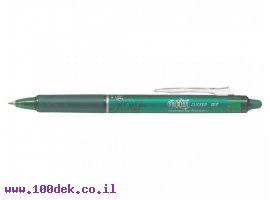 תמונה של מוצר עט מחיק עם לחצן פיילוט Pilot FRIXION CLICKER - ירוק 0.7 מ"מ