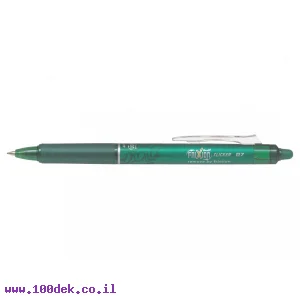 עט מחיק עם לחצן פיילוט Pilot FRIXION CLICKER - ירוק 0.7 מ"מ