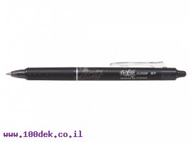 תמונה של מוצר עט מחיק עם לחצן פיילוט Pilot FRIXION CLICKER - שחור 0.7 מ"מ