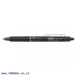 עט מחיק עם לחצן פיילוט Pilot FRIXION CLICKER - שחור 0.7 מ"מ