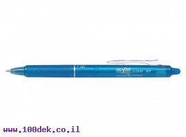 תמונה של מוצר עט מחיק עם לחצן פיילוט Pilot FRIXION CLICKER - תכלת 0.7 מ"מ