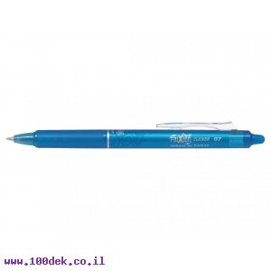עט מחיק עם לחצן פיילוט Pilot FRIXION CLICKER - תכלת 0.7 מ"מ