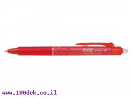 תמונה של מוצר עט מחיק עם לחצן פיילוט Pilot FRIXION CLICKER - אדום 0.5 מ"מ