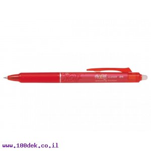 עט מחיק עם לחצן פיילוט Pilot FRIXION CLICKER - אדום 0.5 מ"מ