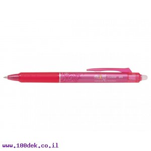 עט מחיק עם לחצן פיילוט Pilot FRIXION CLICKER - ורוד 0.5 מ"מ