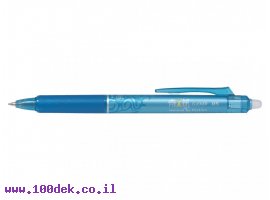 תמונה של מוצר עט מחיק עם לחצן פיילוט Pilot FRIXION CLICKER - תכלת 0.5 מ"מ
