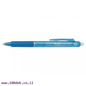 עט מחיק עם לחצן פיילוט Pilot FRIXION CLICKER - תכלת 0.5 מ"מ