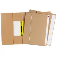 תיק גומי קרטון, מחיצה וברזל, 10 יחידות - גב 2.5 ס"מ