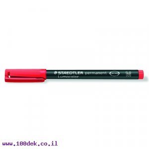 טוש לא מחיק STAEDTLER Lumocolor (M) 317-2 - אדום