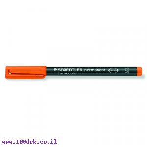 טוש לא מחיק STAEDTLER Lumocolor (S) 313-4 - כתום