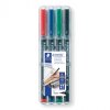 טוש לא מחיק STAEDTLER Lumocolor (S) 313 - עובי 0.4 מ"מ - ערכה של 4 צבעים