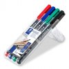 טוש לא מחיק STAEDTLER Lumocolor (S) 313 - עובי 0.4 מ"מ - ערכה של 4 צבעים