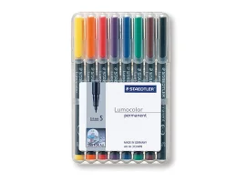 תמונה של מוצר טוש לא מחיק STAEDTLER Lumocolor (S) 313 - עובי 0.4 מ"מ - ערכה של 8 צבעים