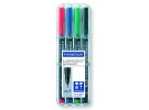 תמונה של מוצר טוש לא מחיק STAEDTLER Lumocolor (F) 318 - עובי 0.6 מ"מ - ערכה של 4 צבעים