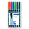 טוש לא מחיק STAEDTLER Lumocolor (F) 318 - עובי 0.6 מ"מ - ערכה של 6 צבעים