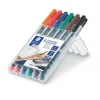 טוש לא מחיק STAEDTLER Lumocolor (F) 318 - עובי 0.6 מ"מ - ערכה של 6 צבעים