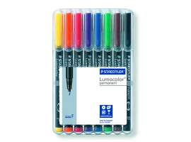 תמונה של מוצר טוש לא מחיק STAEDTLER Lumocolor (F) 318 - עובי 0.6 מ"מ - ערכה של 8 צבעים
