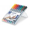טוש לא מחיק STAEDTLER Lumocolor (F) 318 - עובי 0.6 מ"מ - ערכה של 8 צבעים