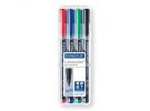 תמונה של מוצר טוש לא מחיק STAEDTLER Lumocolor (M) 317 - עובי 1 מ"מ - ערכה של 4 צבעים