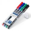 טוש לא מחיק STAEDTLER Lumocolor (M) 317 - עובי 1 מ"מ - ערכה של 4 צבעים