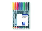 תמונה של מוצר טוש לא מחיק STAEDTLER Lumocolor (M) 317 - עובי 1 מ"מ - ערכה של 8 צבעים