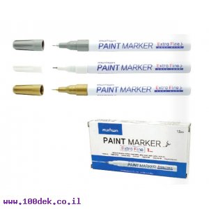 טוש לא מחיק Paint Marker מטאלי דק במיוחד (UF) - כסף