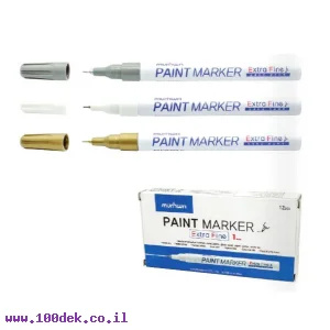 טוש לא מחיק Paint Marker מטאלי דק במיוחד (UF) - כסף
