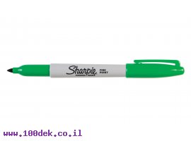 תמונה של מוצר טוש לא מחיק Sharpie ראש F - ירוק