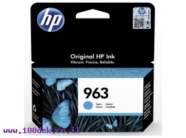 תמונה של מוצר דיו למדפסת HP 3JA23AE/963 כחול - מקורי