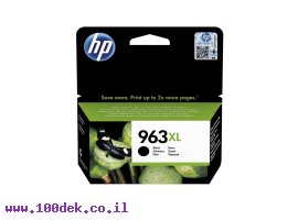 תמונה של מוצר דיו למדפסת HP 3JA30AE/963XL שחור - מקורי
