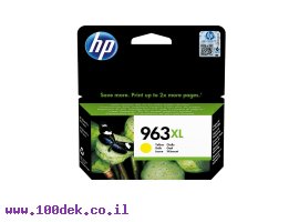 תמונה של מוצר דיו למדפסת HP 3JA29AE/963XL צהוב - מקורי